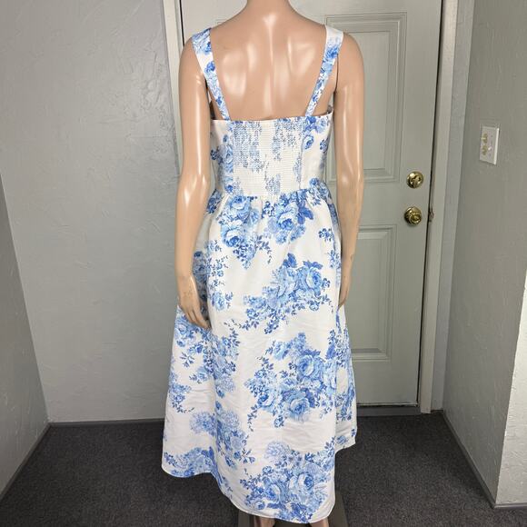 Sachin Babi Women's Blaine Dress 6 Floral Polyester Summer Party square neck Vv5 - Picture 5 of 8